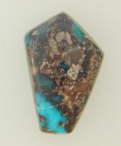 Coffin Shaped Bisbee Turquoise Cabochon