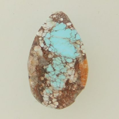 MEDIUM BLUE BISBEE TURQUOISE with light host 15.5 carats Reverse View