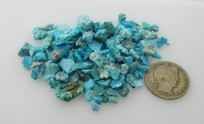 Natural Morenci Turquoise Nuggets and Pieces