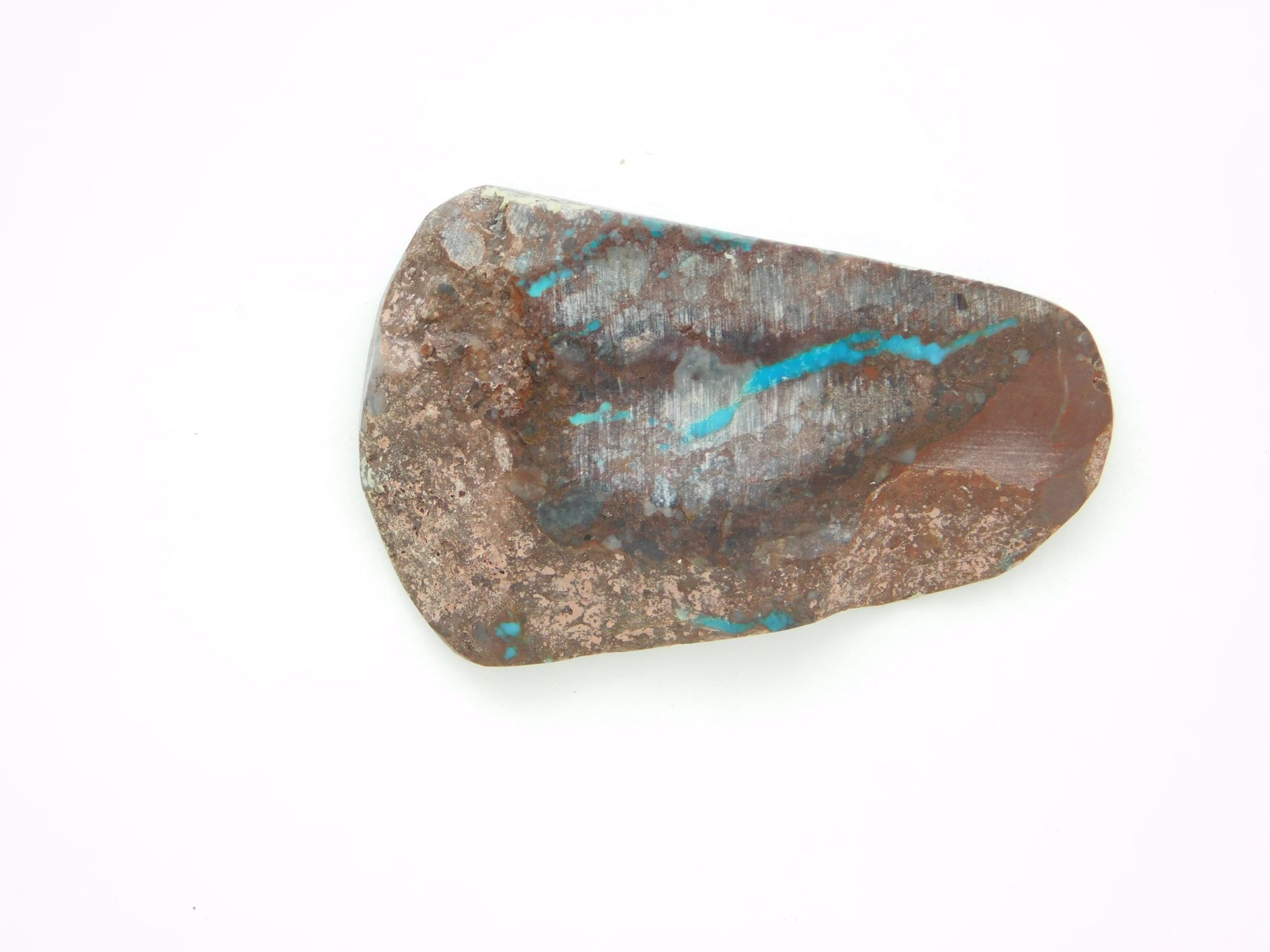 Reverse view of Bisbee Turquoise Slab 10.6 grams