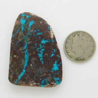 Reverse view of BISBEE TURQUOISE SLAB 114 Carats