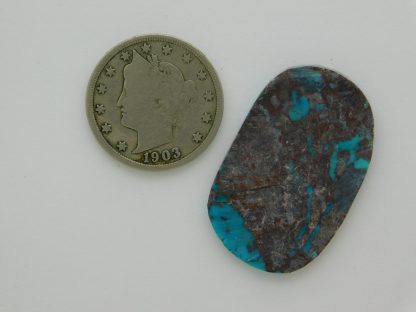 Rear view of BISBEE TURQUOISE Slab 19 carats
