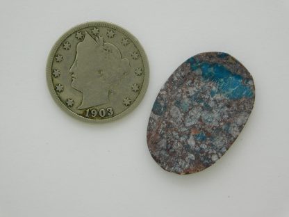 Rear view of BISBEE TURQUOISE Slab 14 Carats