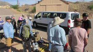 Turquoise treasure hunters heading to the tailing field